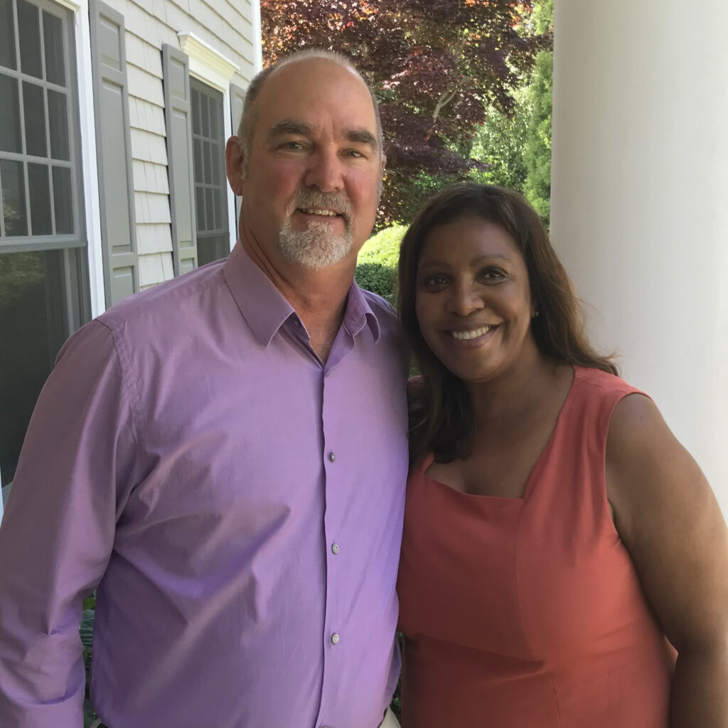 Peter Van Scoyoc and attorney general Letitia James