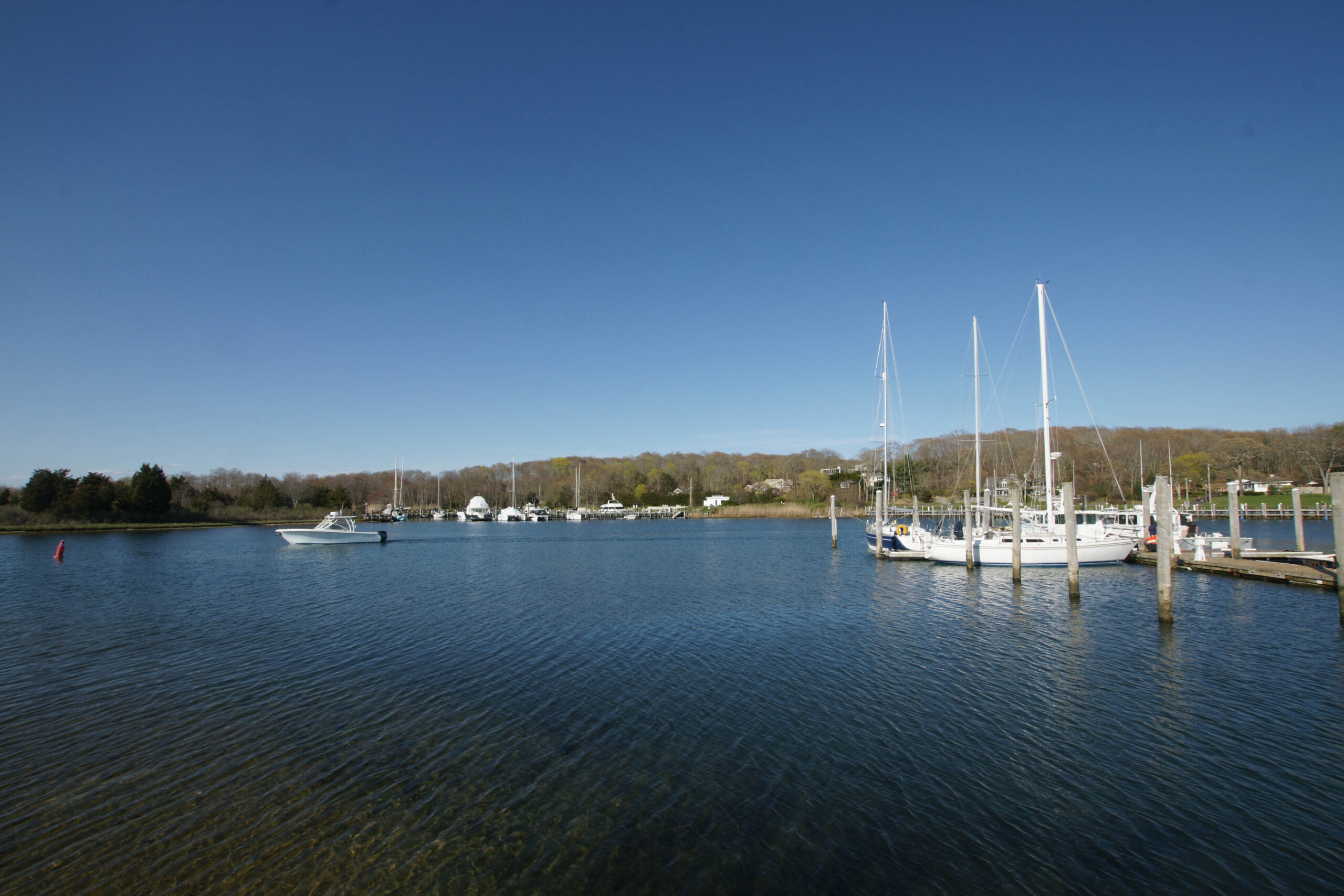 Three Mile Harbor from the dock