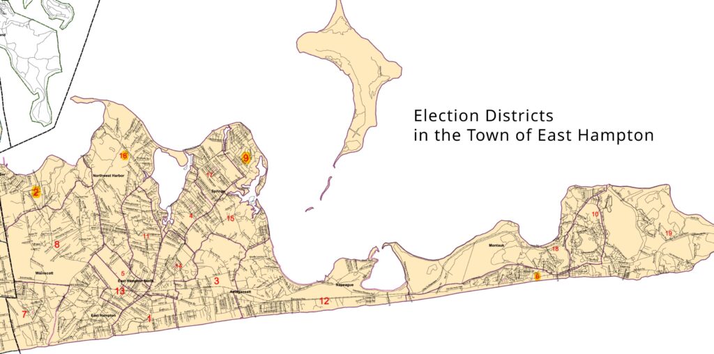East Hampton ED map
